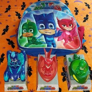 PJ Masks Backpack and Toys Plus Bonus Gift FREE!